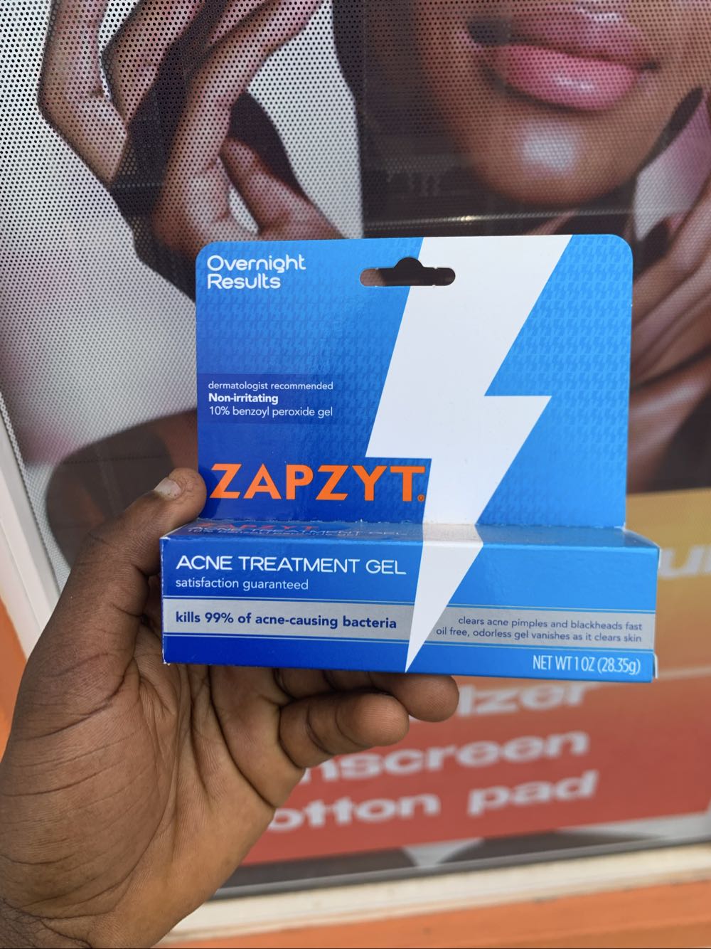 Zapzyt acne treatment gel