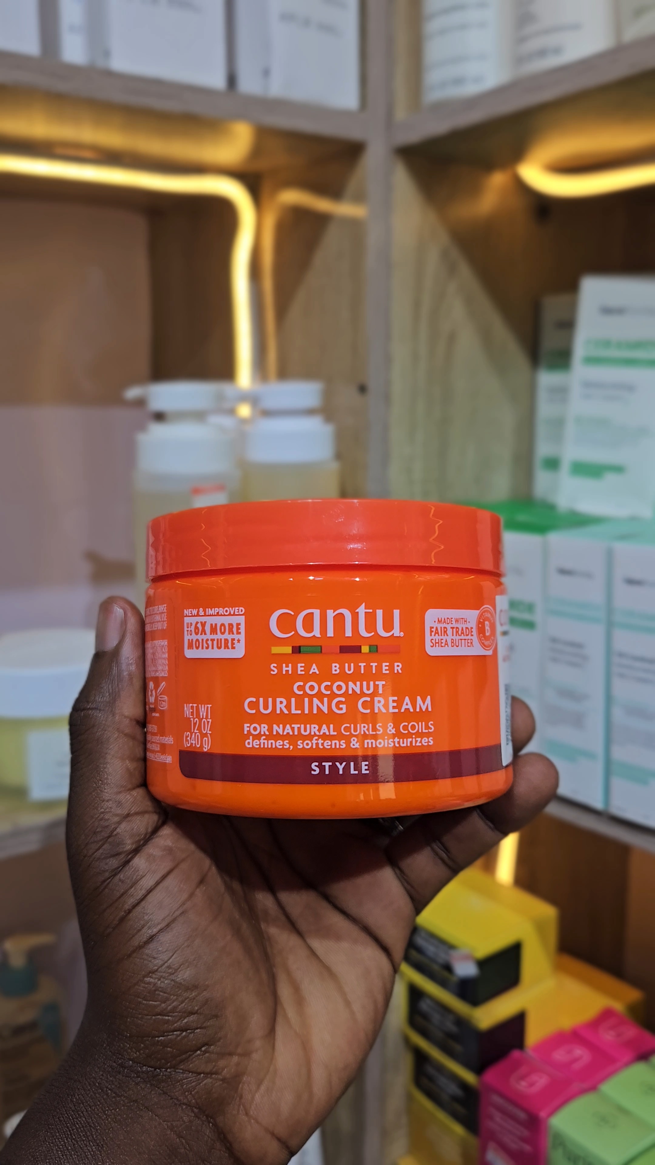 Cantu Shea Butter for Natural Hair Coconut Curling Cream, 340g