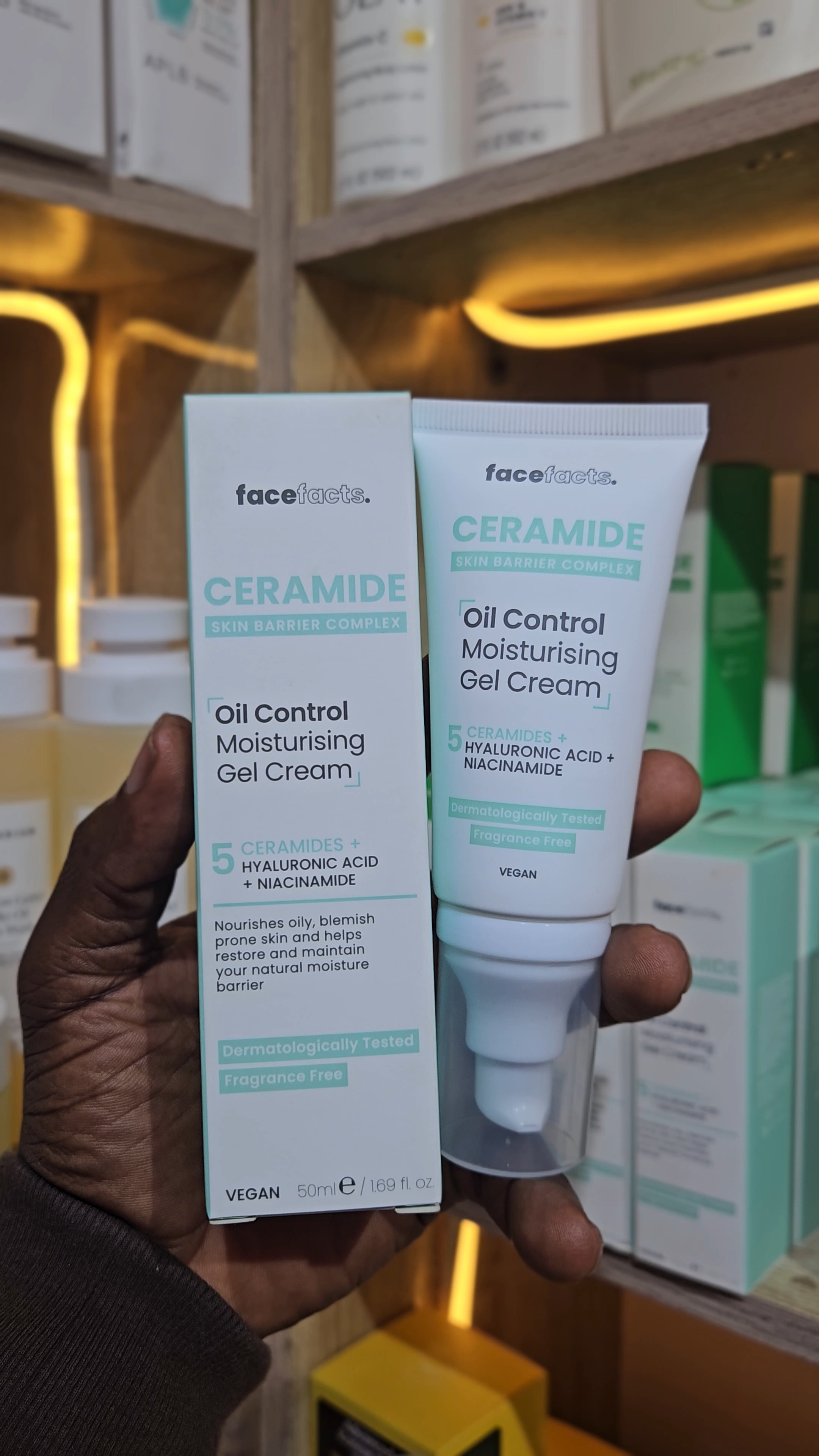 Facefacts Ceramide Oil Control Moisturising Gel Cream – 50ml