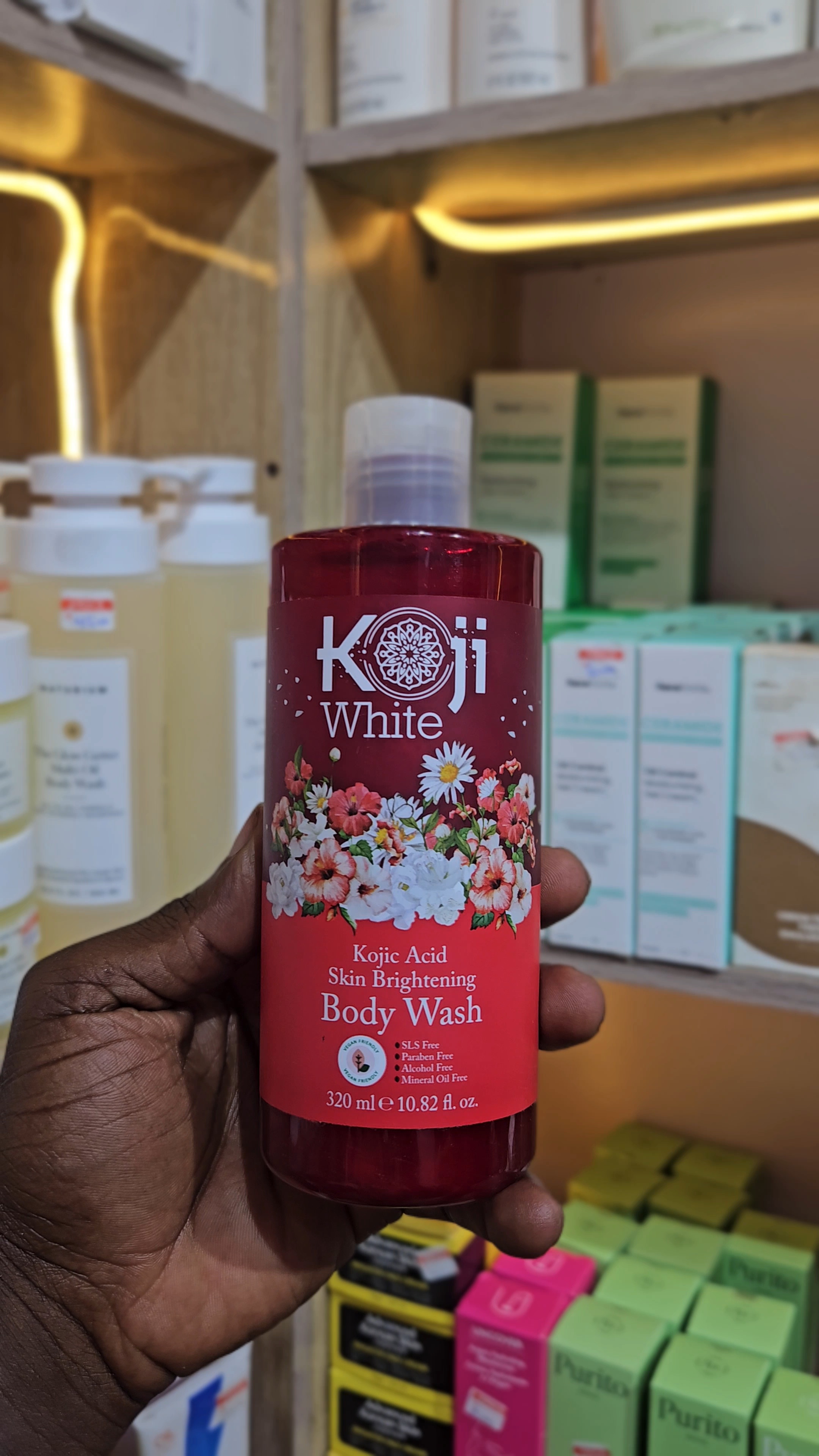 Koji White Kojic Acid Skin Brightening Body Wash 10.82fl oz (320ml)